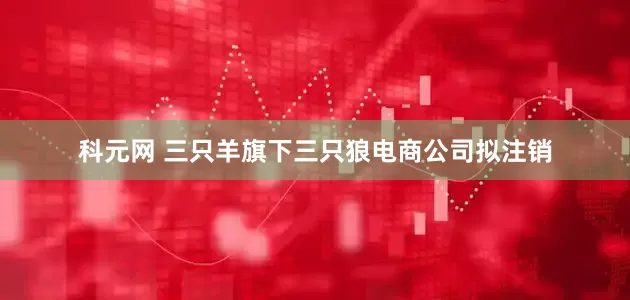 科元网 三只羊旗下三只狼电商公司拟注销