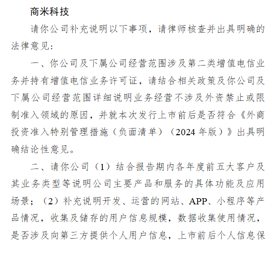 方道配资 商米科技港股上市收到证监会反馈意见 涉及业务合规性等多方面问题